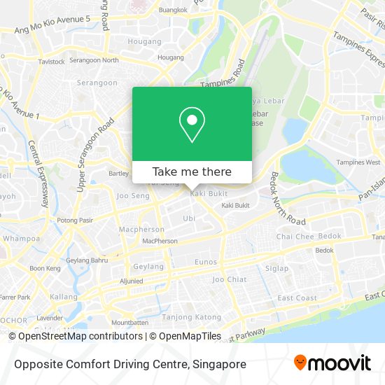 Opposite Comfort Driving Centre map