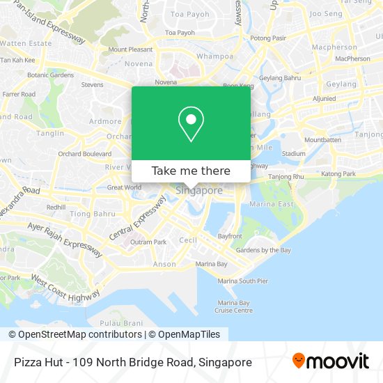 Pizza Hut - 109 North Bridge Road地图