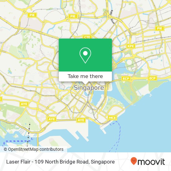 Laser Flair - 109 North Bridge Road map
