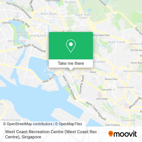 West Coast Recreation Centre map
