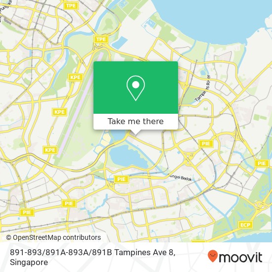 891-893 / 891A-893A / 891B Tampines Ave 8地图