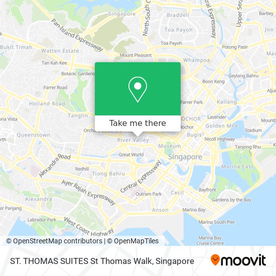 ST. THOMAS SUITES St Thomas Walk map
