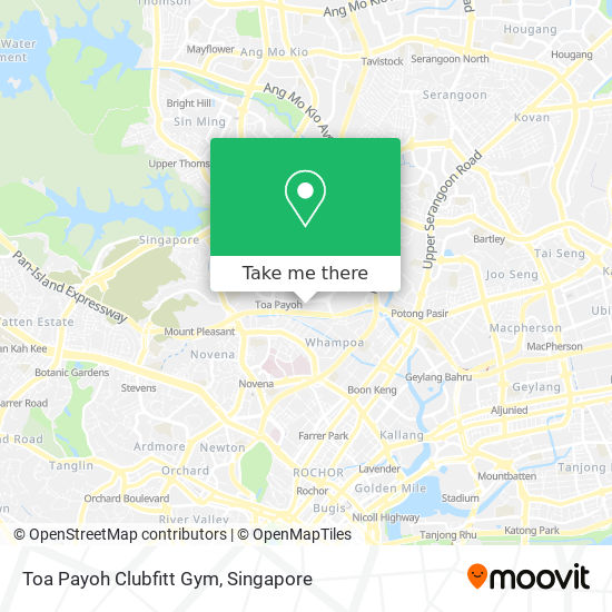 Toa Payoh Clubfitt Gym map