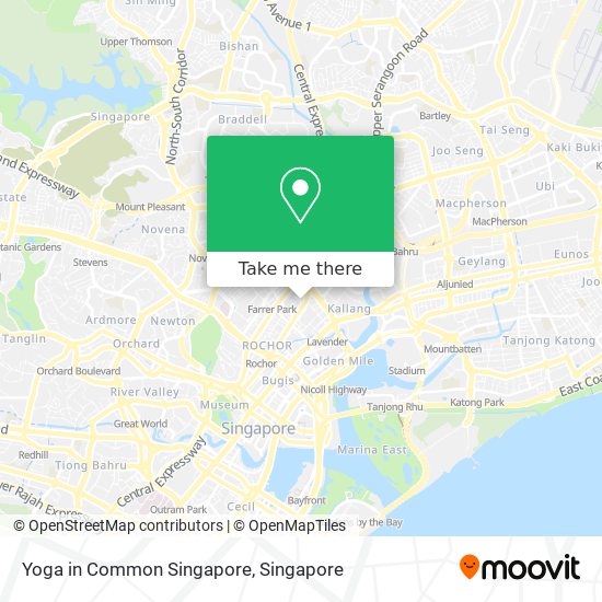 Yoga in Common Singapore map