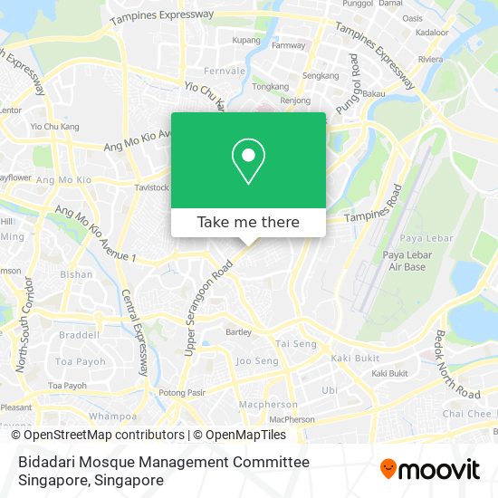 Bidadari Mosque Management Committee Singapore map
