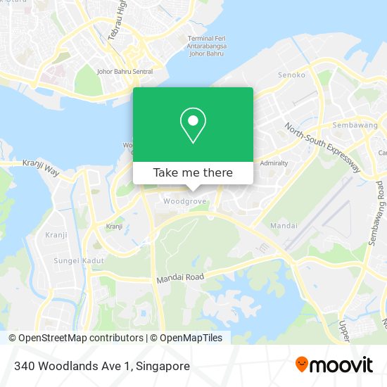 340 Woodlands Ave 1 map