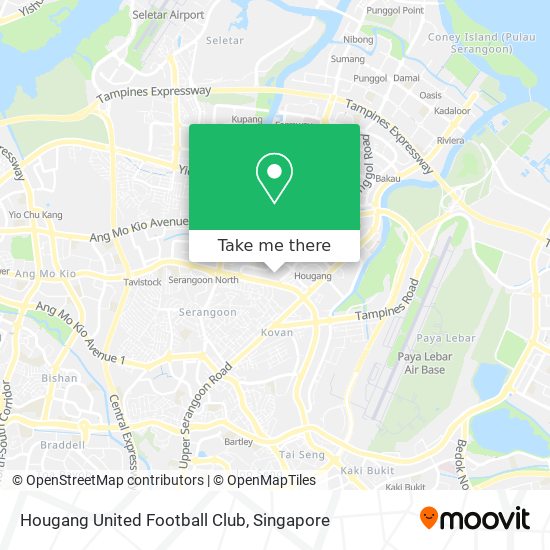 Hougang United Football Club map