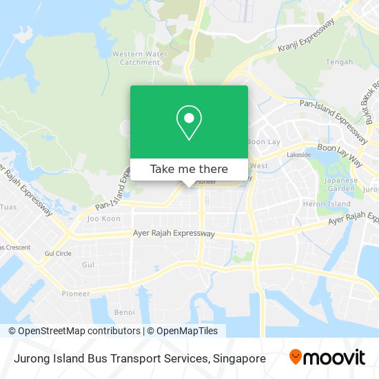 Jurong Island Bus Transport Services map