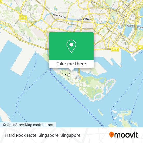 Hard Rock Hotel Singapore map