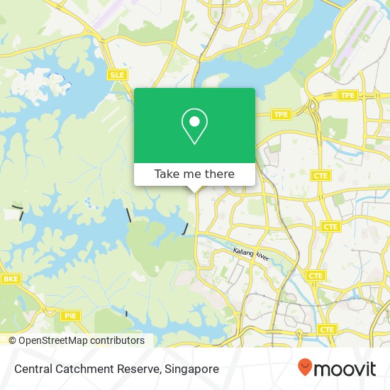 Central Catchment Reserve map