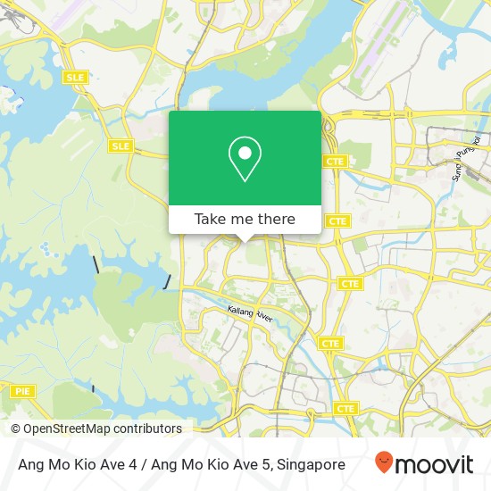 Ang Mo Kio Ave 4 / Ang Mo Kio Ave 5地图