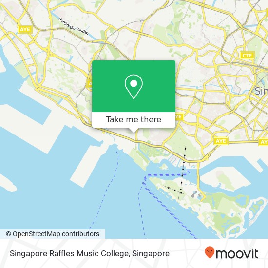 Singapore Raffles Music College map