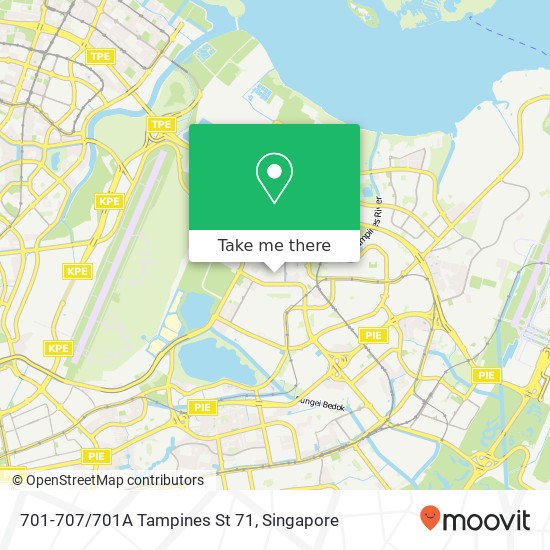 701-707/701A Tampines St 71 map