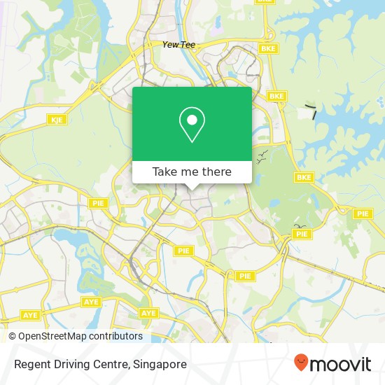 Regent Driving Centre map