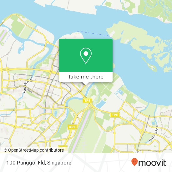 100 Punggol Fld map