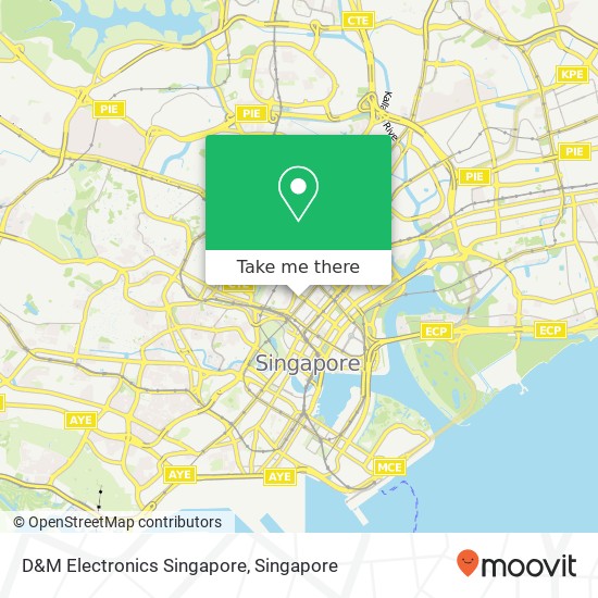 D&M Electronics Singapore map