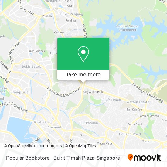 Popular Bookstore - Bukit Timah Plaza地图