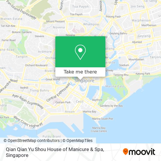 Qian Qian Yu Shou House of Manicure & Spa map