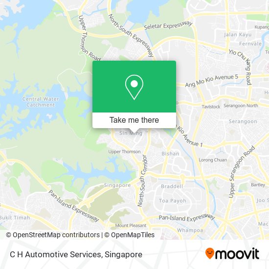 C H Automotive Services map