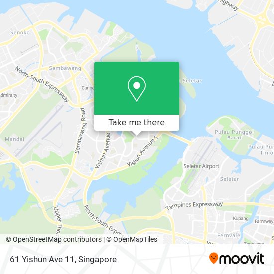 61 Yishun Ave 11 map