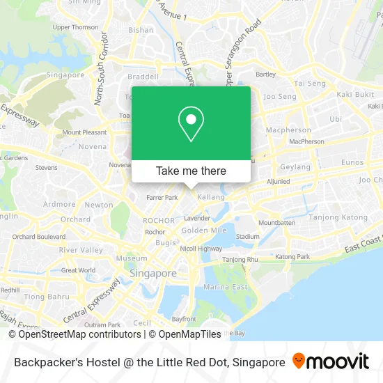 Backpacker's Hostel @ the Little Red Dot map