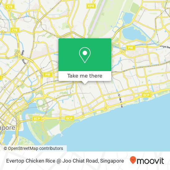 Evertop Chicken Rice @ Joo Chiat Road map