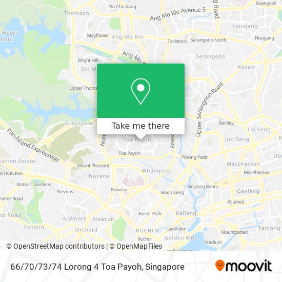 66/70/73/74 Lorong 4 Toa Payoh map