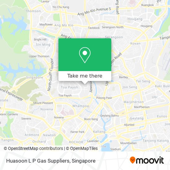 Huasoon L P Gas Suppliers map