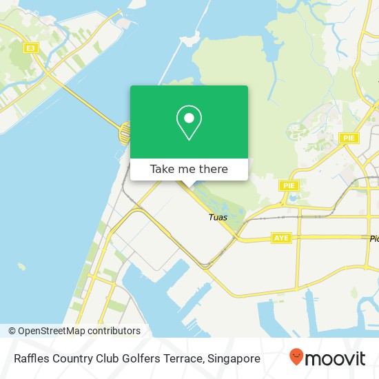 Raffles Country Club Golfers Terrace map