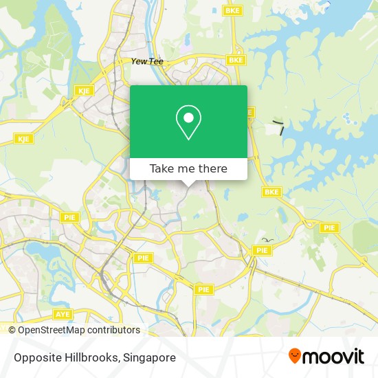 Opposite Hillbrooks地图