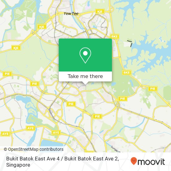 Bukit Batok East Ave 4 / Bukit Batok East Ave 2 map