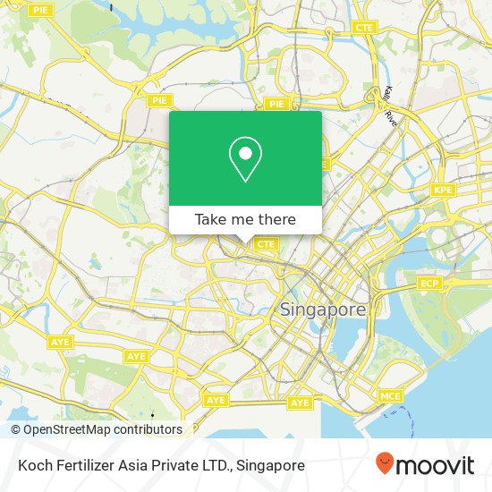 Koch Fertilizer Asia Private LTD. map