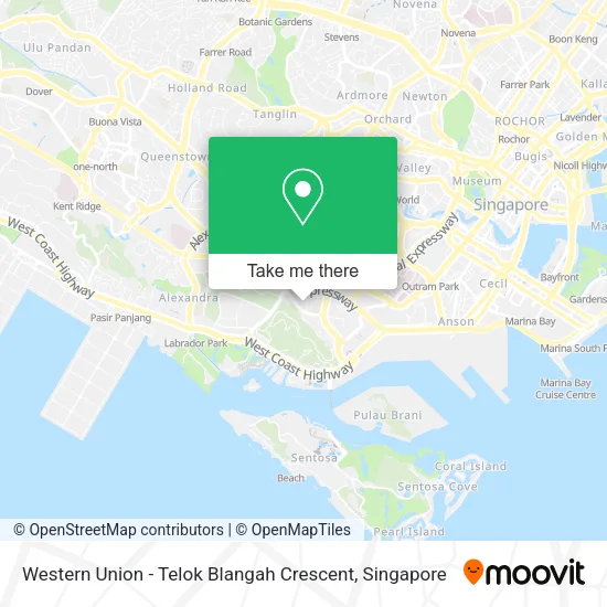 Western Union - Telok Blangah Crescent map
