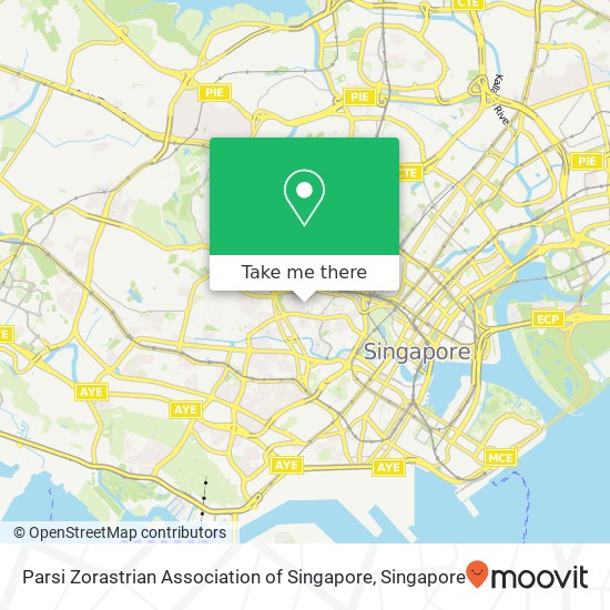Parsi Zorastrian Association of Singapore map