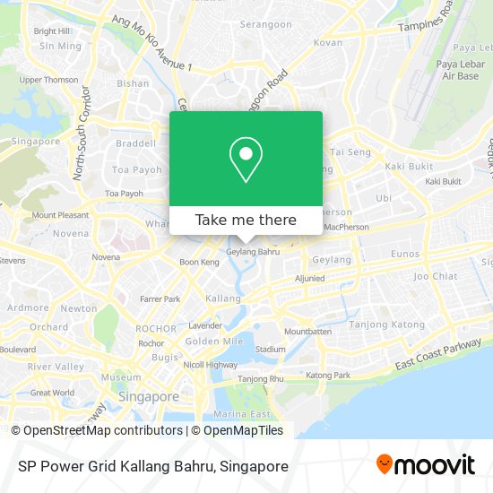 SP Power Grid Kallang Bahru map