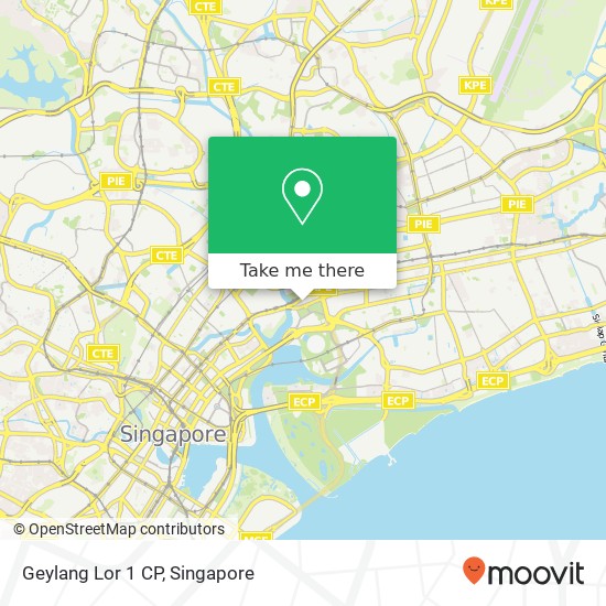 Geylang Lor 1 CP map