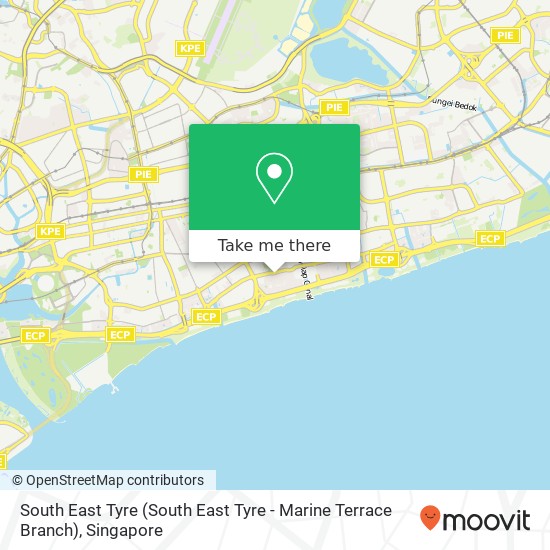 South East Tyre (South East Tyre - Marine Terrace Branch) map