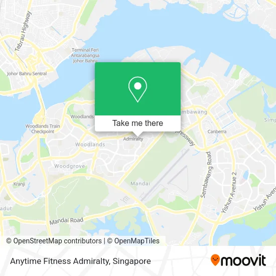 Anytime Fitness Admiralty map