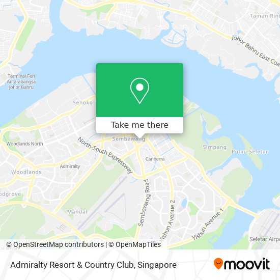 Admiralty Resort & Country Club map