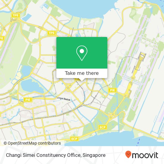 Changi Simei Constituency Office map