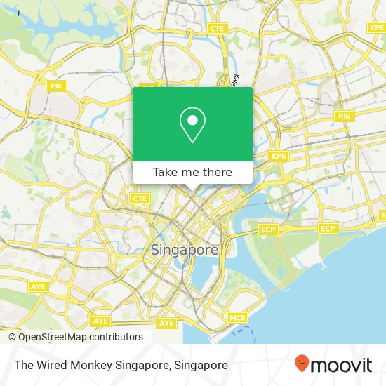 The Wired Monkey Singapore map