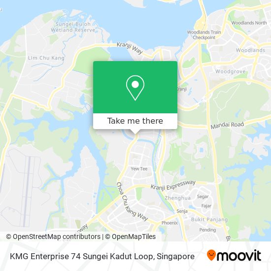 KMG Enterprise 74 Sungei Kadut Loop map