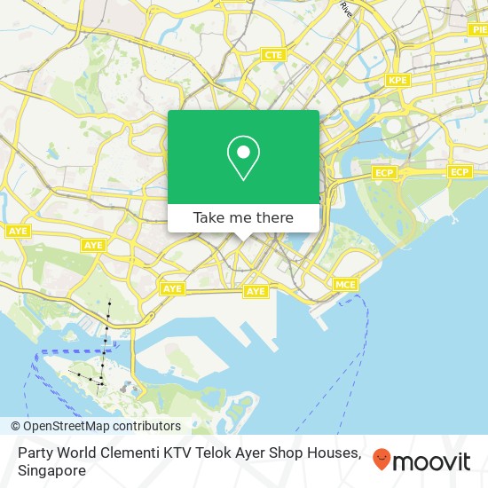 Party World Clementi KTV Telok Ayer Shop Houses map