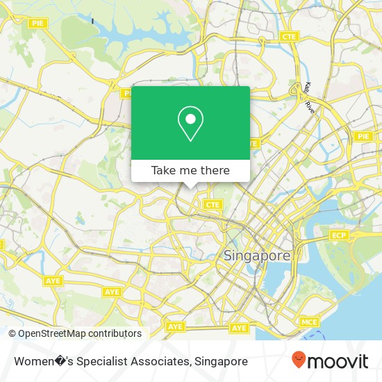 Women�'s Specialist Associates map