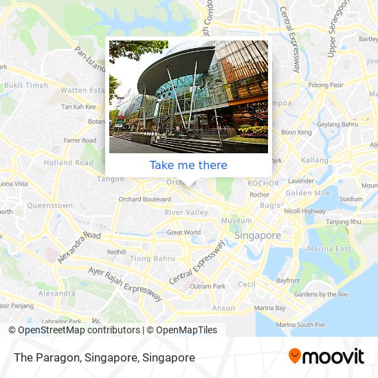 The Paragon, Singapore map