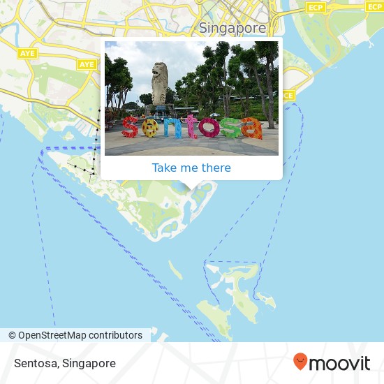 Sentosa map