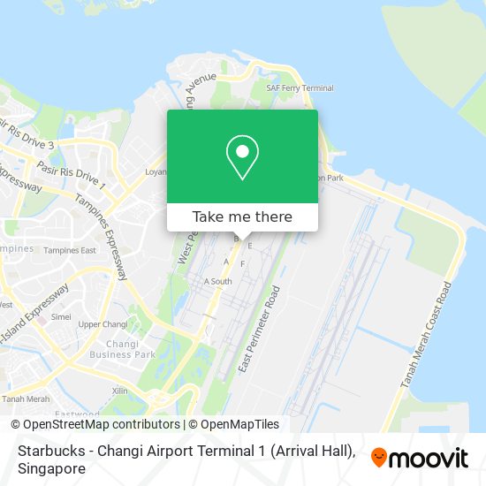 Starbucks - Changi Airport Terminal 1 (Arrival Hall) map