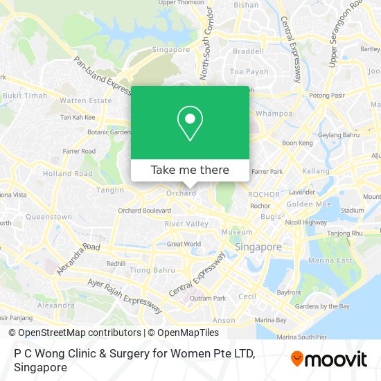 P C Wong Clinic & Surgery for Women Pte LTD map
