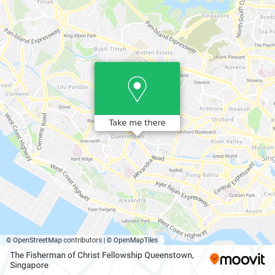 The Fisherman of Christ Fellowship Queenstown map
