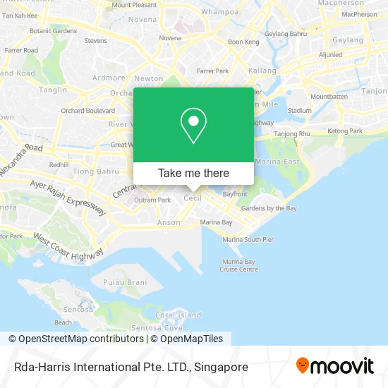 Rda-Harris International Pte. LTD. map